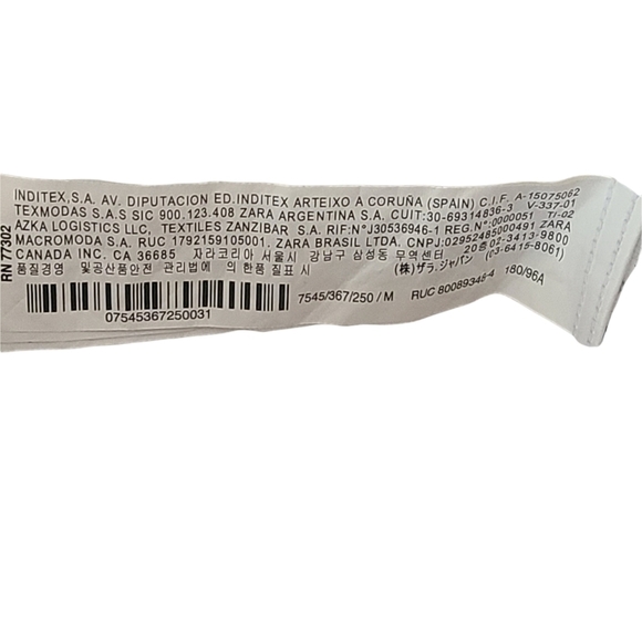 Zara Man long-sleeved white  blue bug slim fit buttoned up shirt - Picture 9 of 14